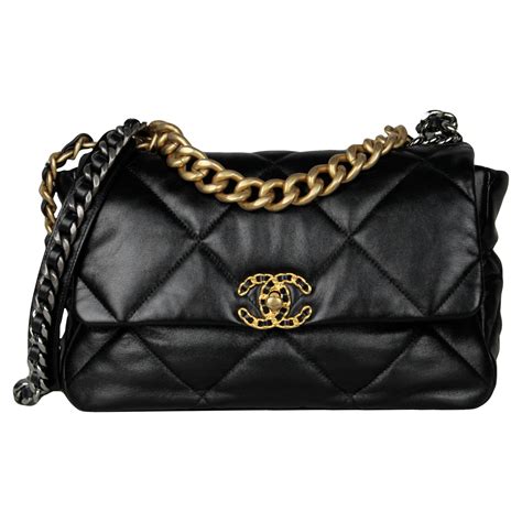 black silver chanel bag
